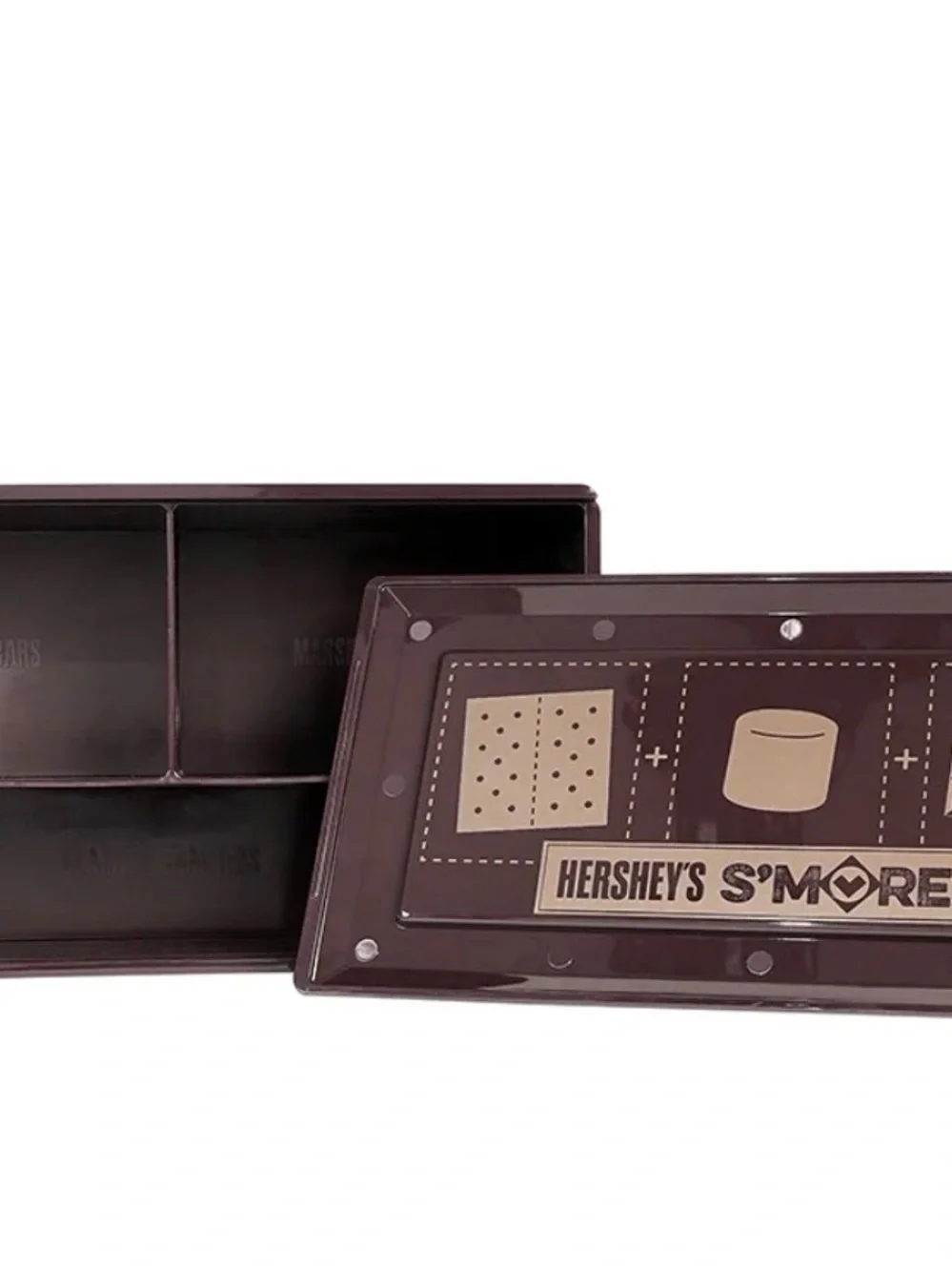 HERSHEYs s’mores caddy glowing the dark camping travel case NEW food storage